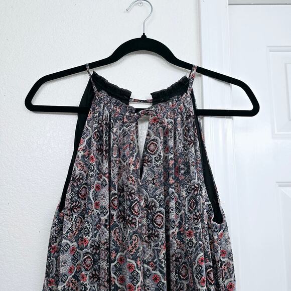 NWT Anthropologie Drew Naomi Tiered Halter Maxi Dress Floral Boho Chiffon Size L - Picture 2 of 8